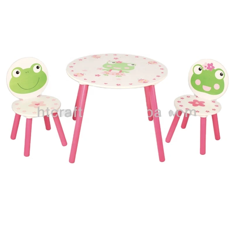 MDF HT-FR008 Animal style wood table and chair set in child furniture