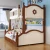 Import Mediterranean style triple children bed wood child bunk bed with toy from China