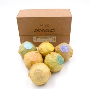Melao Skin Care Bath Salts Ball SPA Surprise Fragrance Natual Organic Bubble Bath Bombs Gift Set