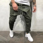 men pencil trouser Asymmetric Layered Jogger Pants Hip Hop Street wear Jogger Pants Casual Drawstring Close Bottom Pants
