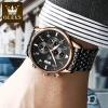 Men Watch OLEVS Brand Men Classic Quartz Wrist Watch  Water Resistant Stainless Steel Business Men  Analog Watch 2869