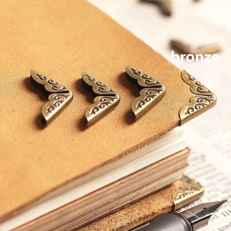 metal book corner protectors curved version for vfaux Leather Patch Furinitur Machine Kids Bag Fitting for scarf sewing