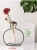 Import Metal line vase window decoration Nordic abstract wrought iron decorations  modern vase from China