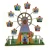 Metal Material Wind Up Toy Over The Raninbow Musical Ferris Wheel Holiday Gift
