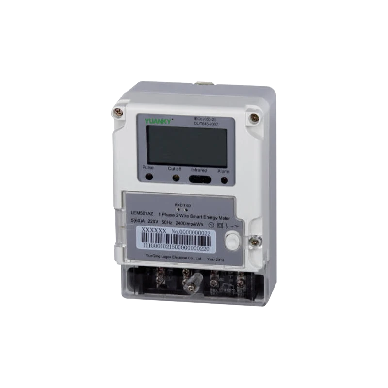 Meter Electrical supply 10(100) Front Panel Mounted Single Phase Credit Control Smart watt-hour meter