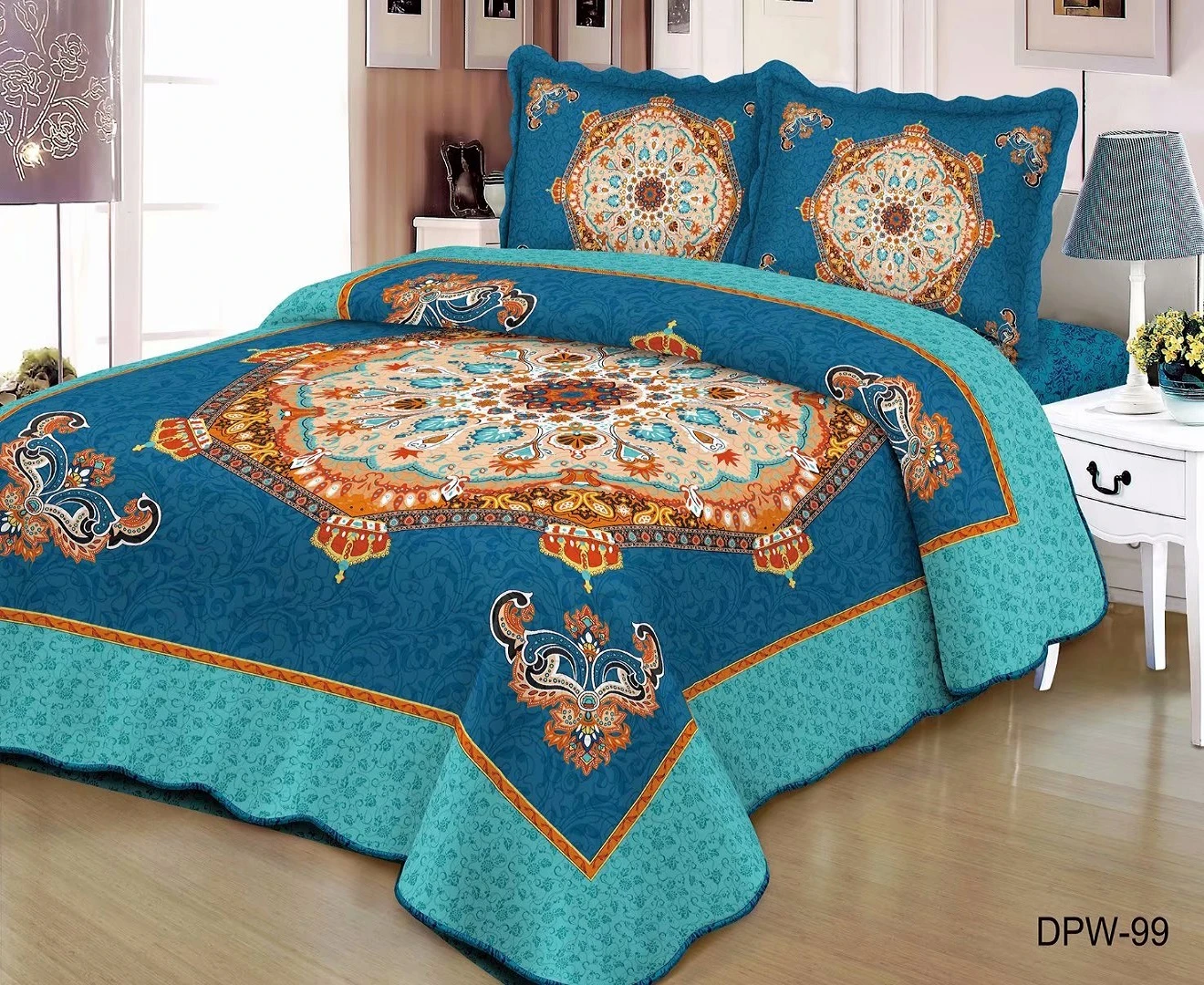Microfiber Comforter Bedding set - 3 Piece quilt cover set - summer Quilt- Home textile luxury satin patchwork quilt- sheet set