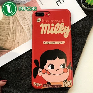 Mobile Phone Accessories Mobile Cartoon Cute Girl TPU IMD Custom Printing Cell Phone Cases for iPhone 6 7 8 8 plus Cover