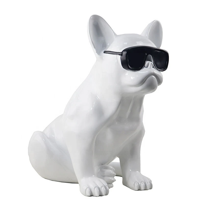 Modem resin lovely dog crafts and statue for home decoration from china