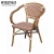 Import Modern design bamboo look outdoor furniture french bistro woven chair from China