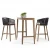 Import modern dining room set designer nature solid  take and cord mood bar chair from China