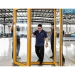 Modern Hinged Door Patio Doors Aluminium Profile Glass Casement Doors with Double Glazed Tempered Glass