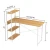 Import Modern Home Steel wood integrated students study table with bookshelves Writing desk from China
