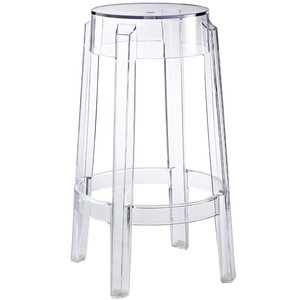 Modern Luxury China Home Center Plastic Round Counter Stool Clear Acrylic Bar Stool with Factory Price
