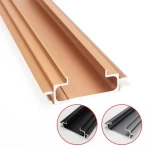 Modern Matte Black Aluminium Alloy Drawer Kitchen Furniture Handles Furniture Aluminium Handle