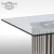 Import Modern sofa side end table glass top stainless steel metal side coffee table bedside table from China