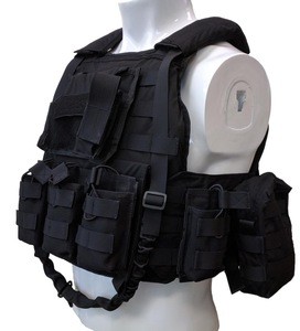 MOLLE Military  outdoor tactical vest plate carrier with pouches and gun sling