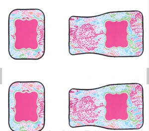 Monogrammed Lilly Pulitzer Car Mat Free Shipping