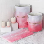 Morden design eco-friendly wholesale custom fabric polyester shower curtain