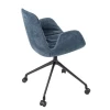 Moveable swivel office chairs with polyurethane rubber caster wheels