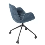 Moveable swivel office chairs with polyurethane rubber caster wheels