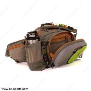 Multi functions fly fishing fly boxes and tools and accessory chest pack lumbar bag