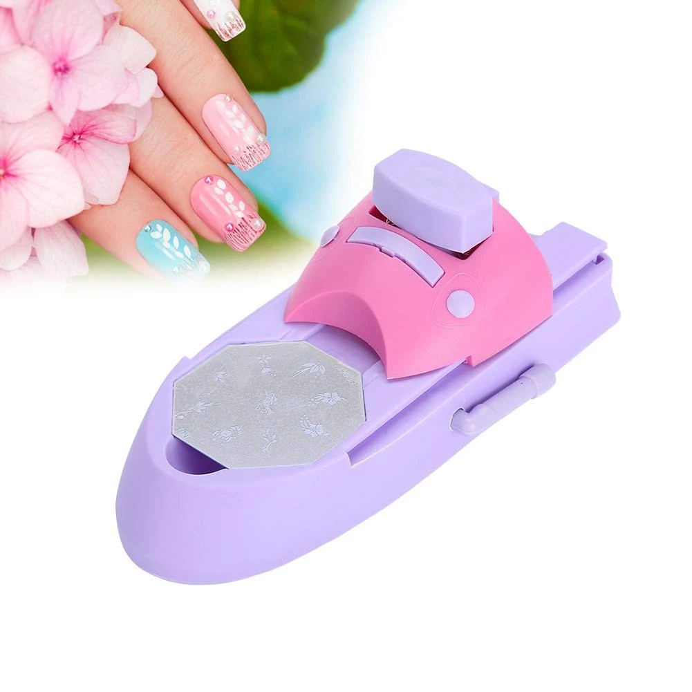 Nail Printer Manicure Tools Nail Colors Stamper Machine Set With 6 Pattern Palettes