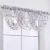 Import NAPEARL kitchen decor pink sheer curtain valance with white beads from China