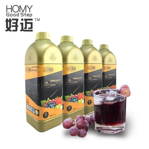 Natural Concentrated Juice grape Flavor Instant Milk Tea Raw Material Supplier 2kg Bottle