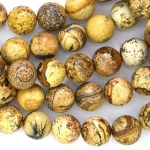 Natural Picture Jasper Loose Gemstones beads
