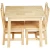 Import Natural Solid Wood Durable Kids Table And Chairs from China