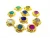 Import Natural Sugar Druzy 24k Gold Plated Multi Quartz Fashionable Agate Brass Connector from India