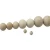 Import Natural Wood Beads, Round Ball Wooden Loose Beads, Unfinished Wood Spacer Beads for Craft-making from China