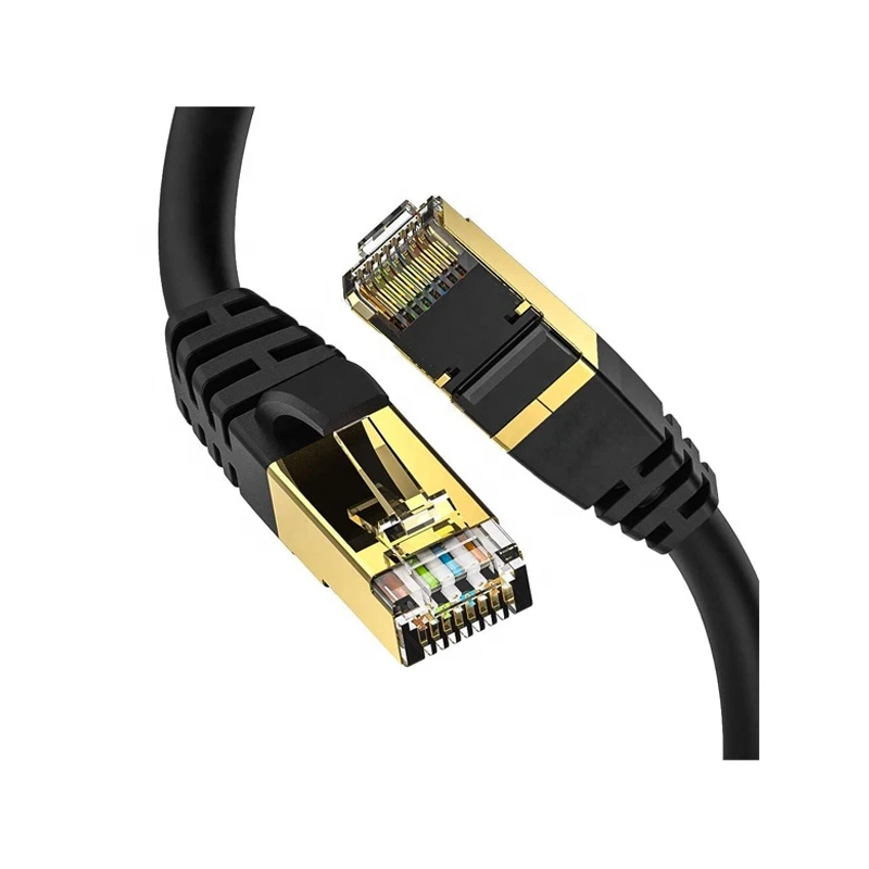 Network Cable Cat8 40Gbps Cat 8 Ethernet Patch Cord Gold Plated Internet Cable Cat8