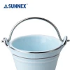 New 650ml Blue Porcelain Fries Bucket for Hotel, Catering, Restaurant, Banquet