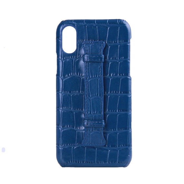New Arrival Premium Embossed Crocodile Pattern Genuine Leather Mobile Phone Cover Case