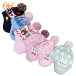 New Design Baby Pompom Knit Hat For Winter