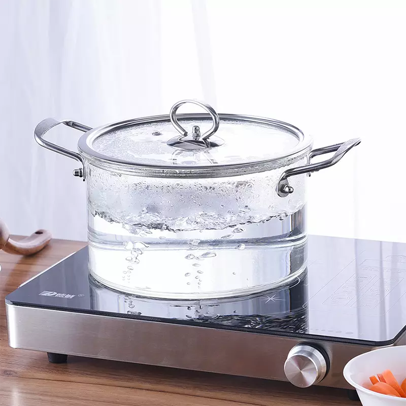 Buy New Design Borosilicate Clear Glass Cooking Pot Glass Soup Pot ...