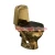 Import New design ceramic sanitary ware toilet golden color two piece wc toilet seat from China