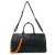 Import New Design Fashion Black Custom Logo Printed Large Ladies Leather Duffle Travel Bag from China