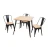 Import new design restaurant table and chair sets metal table decorations table wedding from China