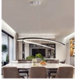 new design Simple aluminum natural cheap price pendant  outdoor dining room chandelier pendant light