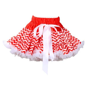 new fashion baby girls ruffled ballet skirt adorable design cheap price bow floral chiffon chevron skirt