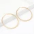 Import New Fashion Stainless Steel Round Big Hoop Trendy Gold Plated Circle Shaped Hoop Earrings from China
