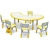 Import New food grade table school furniture 6 seater plastic table and chair other baby high quality from China