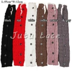 New Hand Crochet Leg and Foot Warmers - Women Knitted Boots Socks for Sale