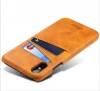 new hot sell Mobile Phone Leather Case Smart Phone protection Case for iPhone X with name card holder