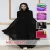 Import new models  nida fabric loose black women long dress abaya from China