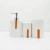 new modern Luxury hotel decoration colorful cement concrete bathroom sets accessories
