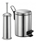 New polishing finishing stainless steel spiral pedal bin trash can waste bin dust bin for indoor3L/5L/12L/20L/30L