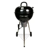 New Product Apple shaped Red/Black enamel kettle Portable Trolley charcoal bbq grill Outdoor for Cooking